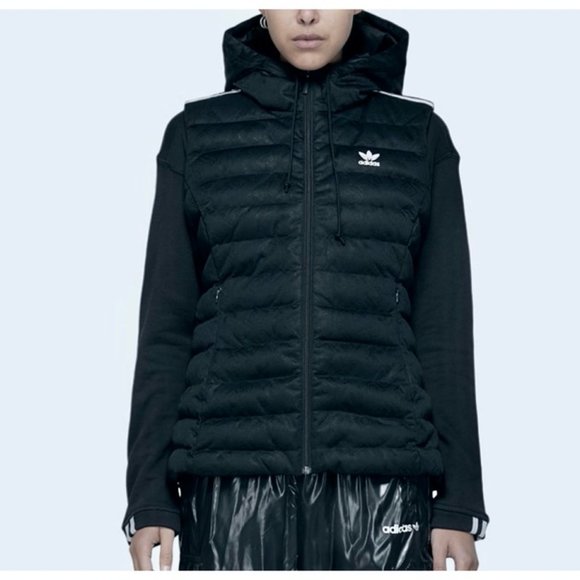 Adidas Originals Slim Vest Black Monogram Women - Picture 6 of 11